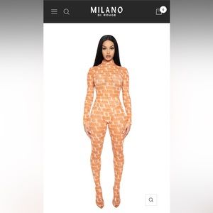 Milano long sleeve mesh body suit